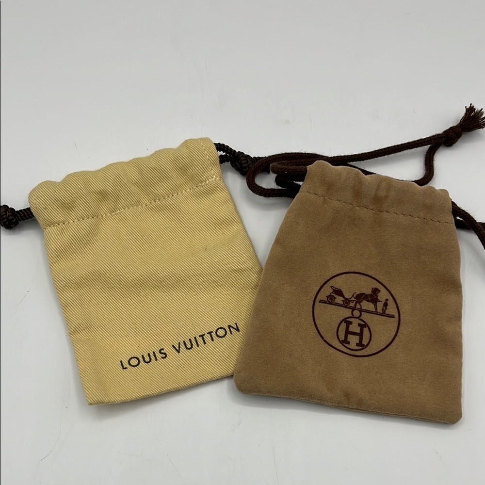 Hermes & Louis Vuitton Jewelry dust bags